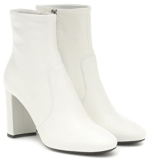 all white prada boots|prada 55 leather ankle boots.